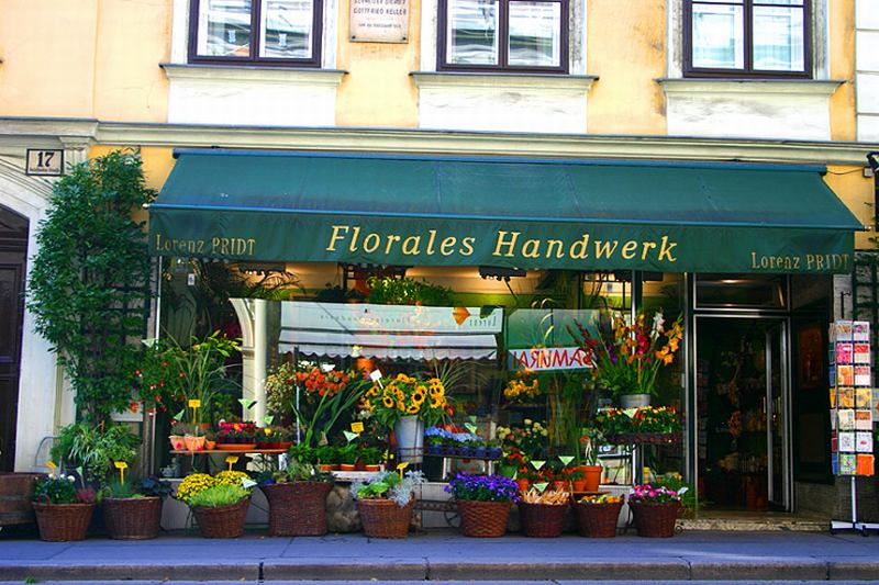 Цветочный магазин в Вене